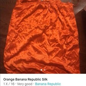 Silk Orange midi dress